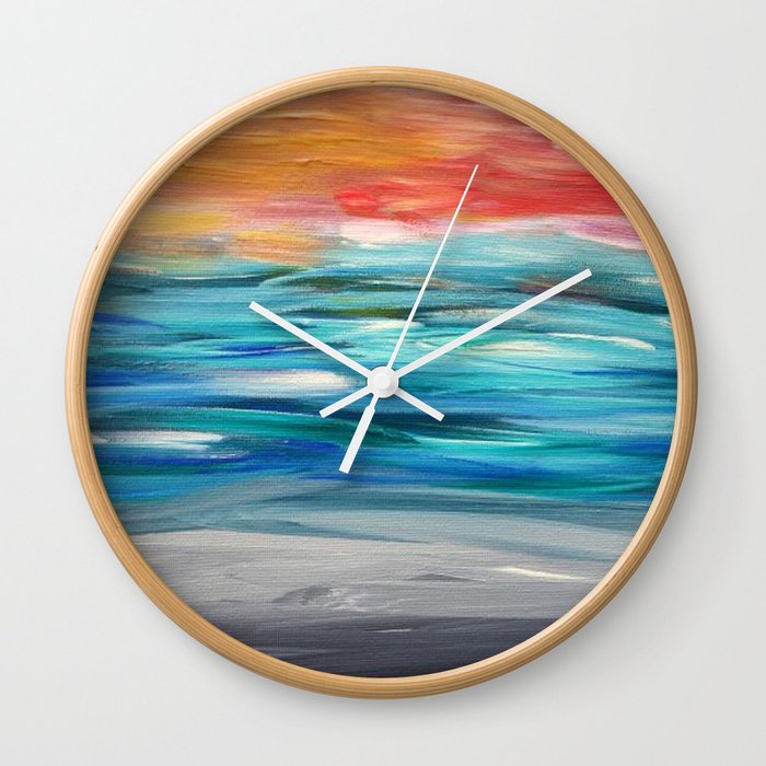 Seascape #5 Wall Clock