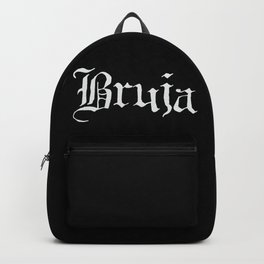 Bruja (White Text) Backpack | Brujeria, Mexican, Brujas, Chicana, Witches, Graphicdesign, Wicca, Latina, Santeria, Latinx 