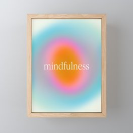 mindfulness Framed Mini Art Print | Zen, Energy, Spirit, Colorful, Simple, Present, Rest, Gradient, Mindfulness, Calm 