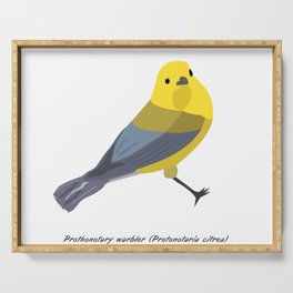 River Bird: Prothonotary Warbler Serving Tray