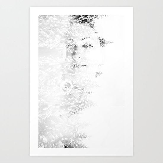 forest girl Art Print