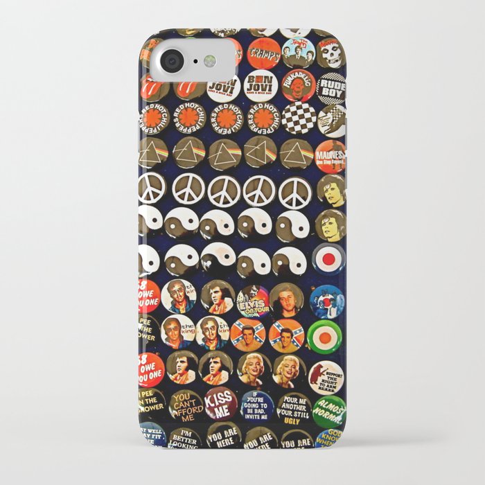 Rock n Roll Buttons iPhone Case