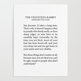 Becoming Real, Velveteen Rabbit Poster