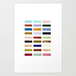 All my memories are colors (white background) Art Print