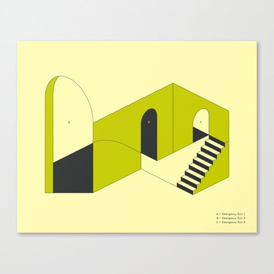 EMERGENCY EXITS (3) Canvas Print