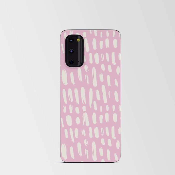 Nosegay Pink Boho Dashes Android Card Case