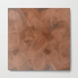 Brown Abstraction Metal Print