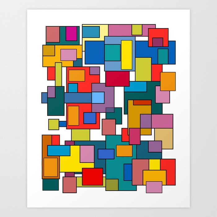 Color Blocks No. 11 Art Print
