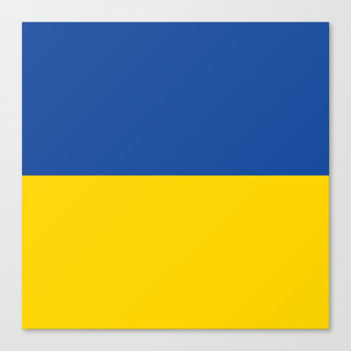 Ukraine Flag Print Ukrainian Country Pride Patriotic Pattern Canvas Print
