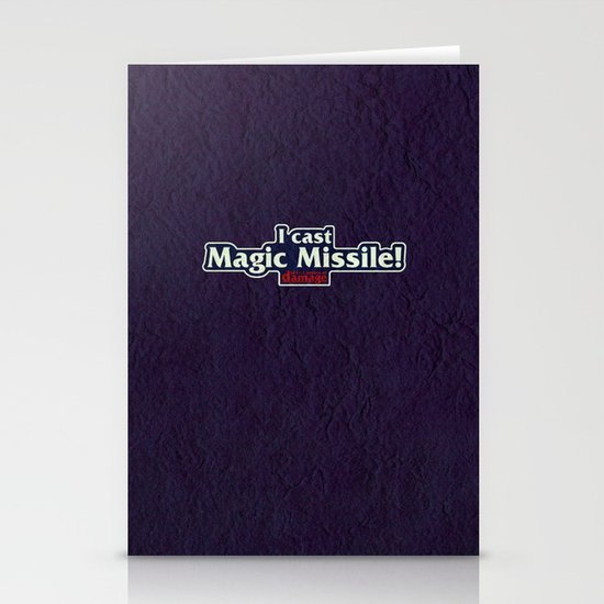 I Cast Magic Missile Stationery Cards