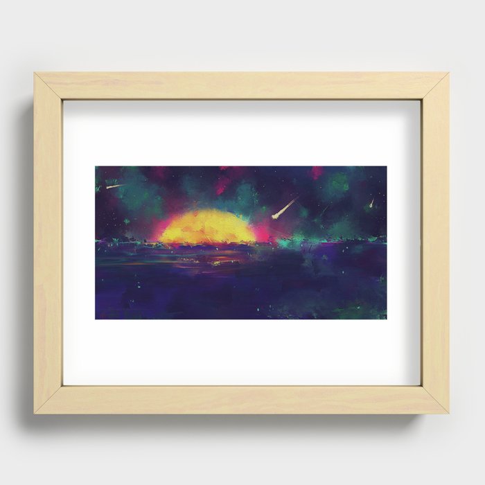 Wish Upon a Shooting Star Recessed Framed Print