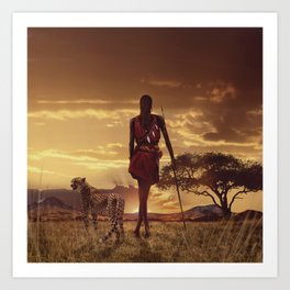 The rise of the Maasai Art Print