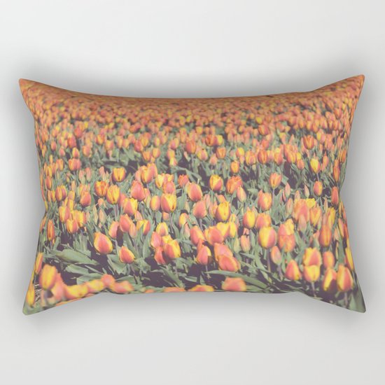 Tulips field #1 Rectangular Pillow