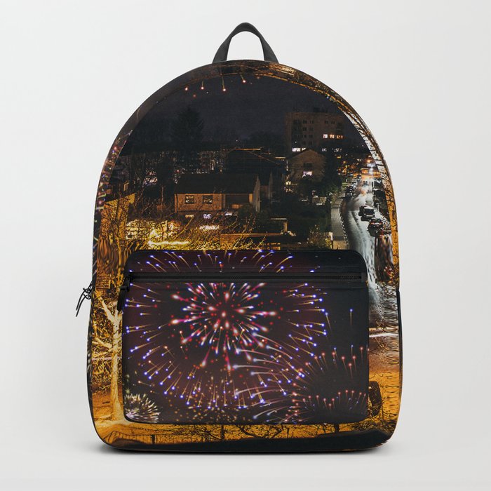 Fireworks from my living room window! Backpack