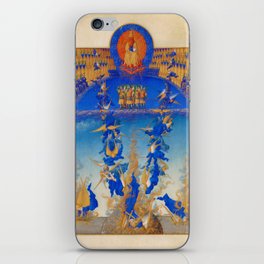 The Fall of the Rebel Angels, Penitential Psalms by Limbourg Brothers iPhone Skin