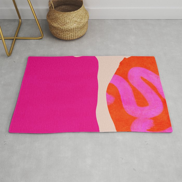 relations II -shapes minimal painting abstract Rug