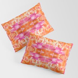 Abstract Painting In Pink and Orange Pillow Sham