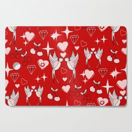 Kitsch Valentine red Cutting Board