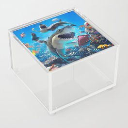 Shark Selfie Acrylic Box