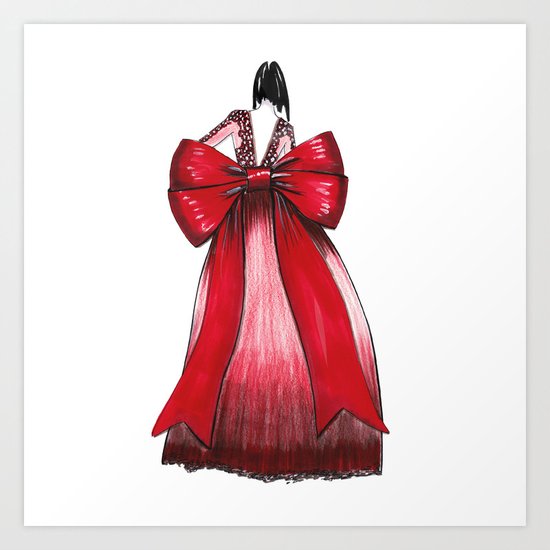 red bow dress
