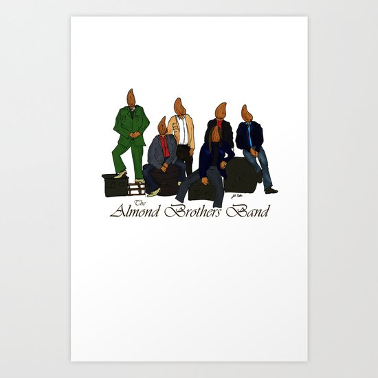 The Almond Brothers Band Art Print