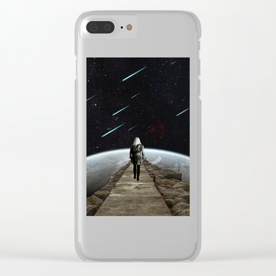 Falling Stars Clear iPhone Case