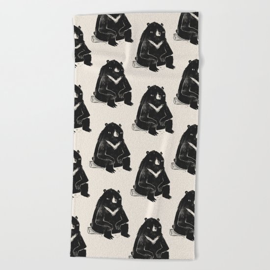 logbear Beach Towel