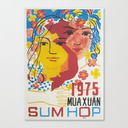 Vietnamese Poster: 1975 Spring Reunification Canvas Print