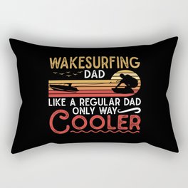 Wakesurfing Dad Cooler Wakeboarder Wakeboarding Rectangular Pillow