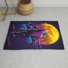 Jhin league of legends game 80s palm vintage Rug