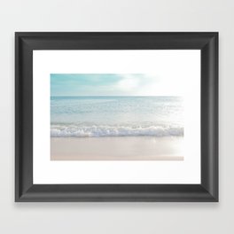 Soft Pastel Ocean Waves Dream #3 #wall #decor #art #society6 Framed Art Print