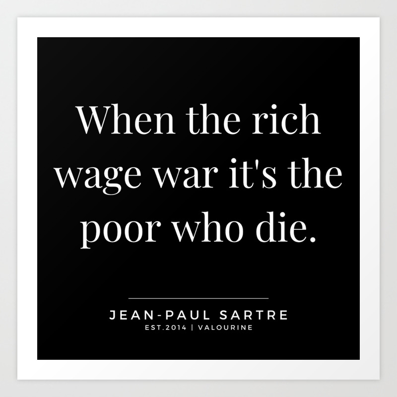 9 Jean Paul Sartre Quotes 190810 Art Print By Quotes And Sayings Society6