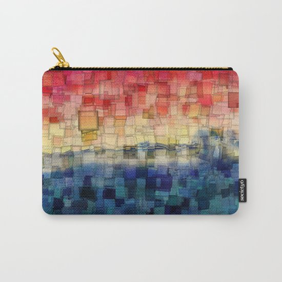 Blue Tide Mosaic Carry-All Pouch