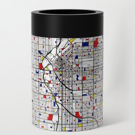 Denver City Map of the United States - Mondrian Can Cooler
