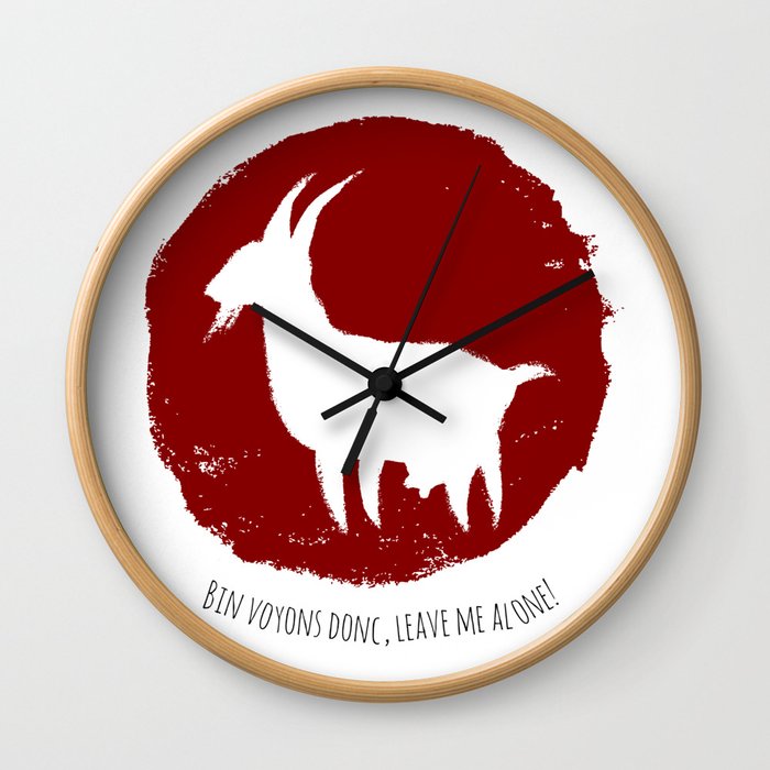 Leave me alone! Wall Clock