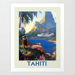 Vintage poster - Tahiti Art Print