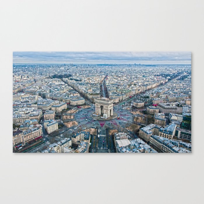 Arc de Triomphe Paris City Canvas Print