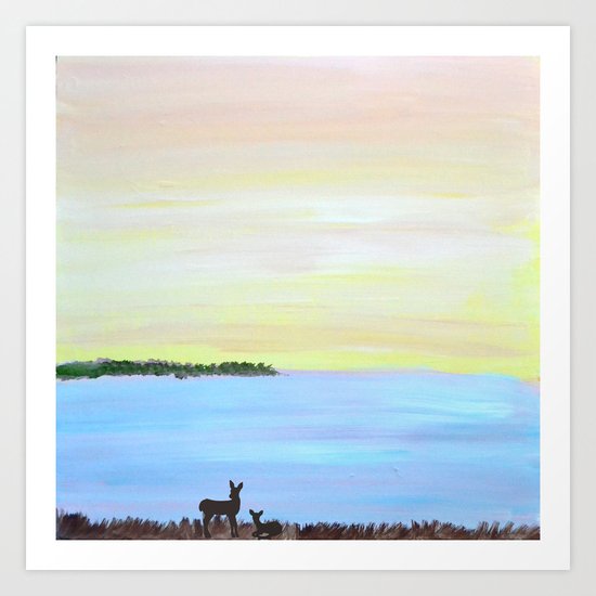 The Lake Art Print