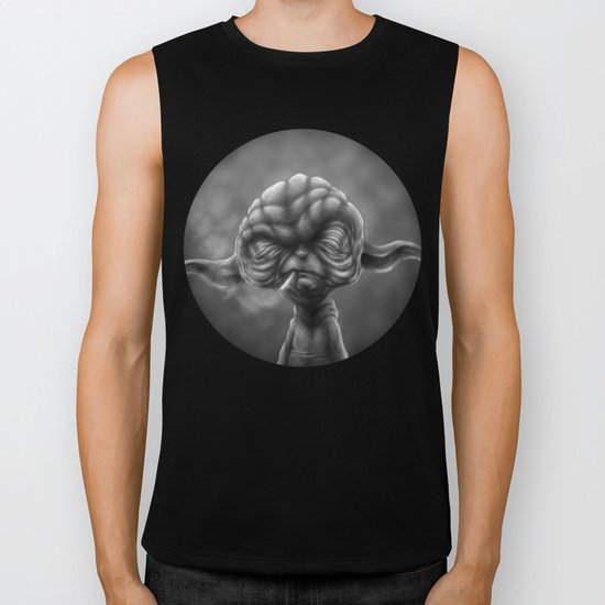 Noir Yoda Biker Tank