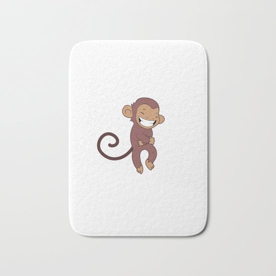 Laughing monkey Bath Mat