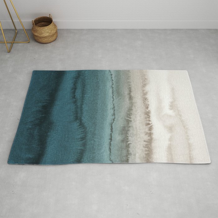 WITHIN THE TIDES - CRASHING WAVES TEAL Rug