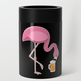 Beer Lover Flamingo Can Cooler