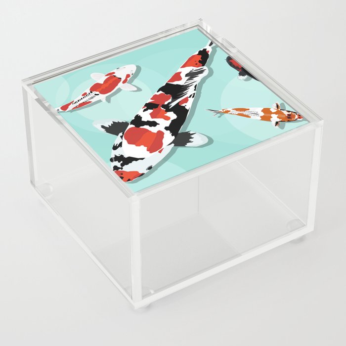 Koi Fish Pond #2 Acrylic Box