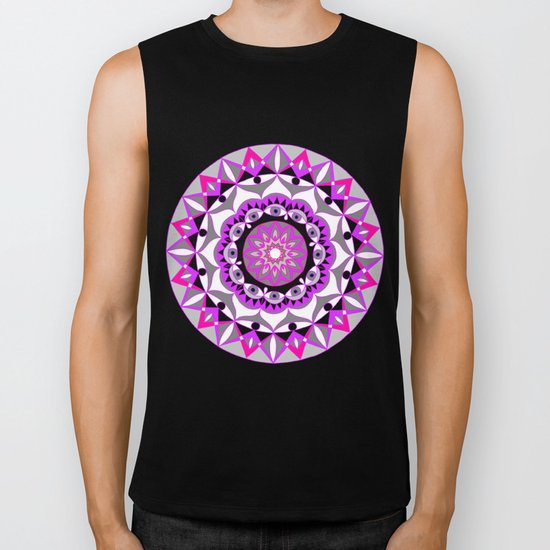 My Love Mandhala | Secret Geometry | Energy Symbols Biker Tank