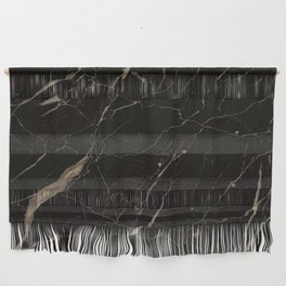 Gilded Black Marble Cracked Marmer Wall Hanging