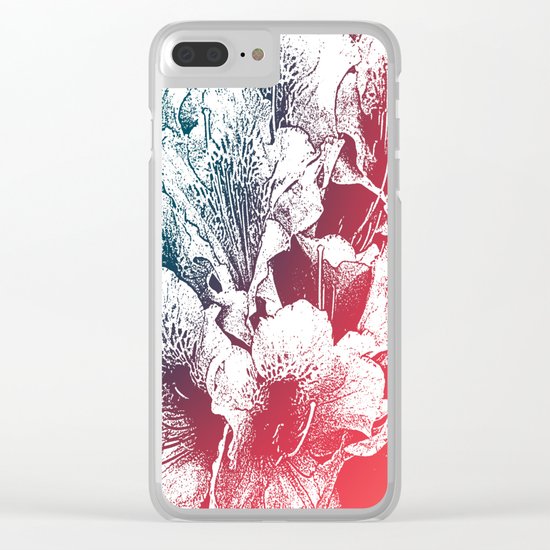 Summer flowers Clear iPhone Case