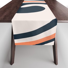 Abstract Circular Line Table Runner