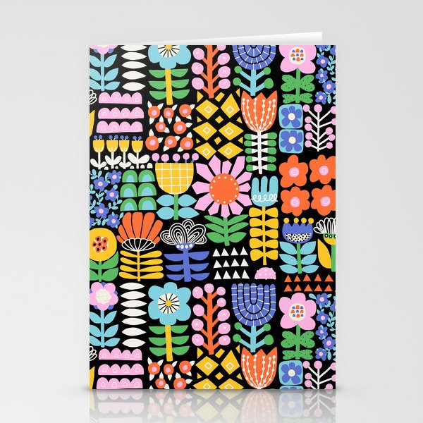 Maximalist Flower Collage Stationery Cards