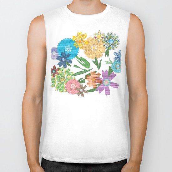 Flower Gardens Biker Tank