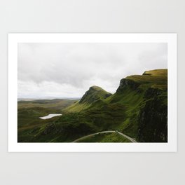 Mystical Land Art Print | Quiraing, Photo, Adventure, Scotland, Nature, Sweeping, Travel, Mystical, Scenery, Emerald 
